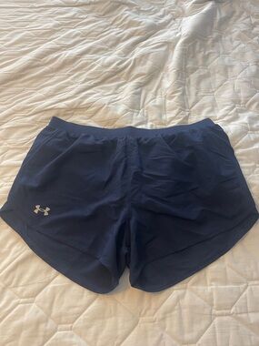 Under Armour Navy Blue Women's Athletic Shorts Running